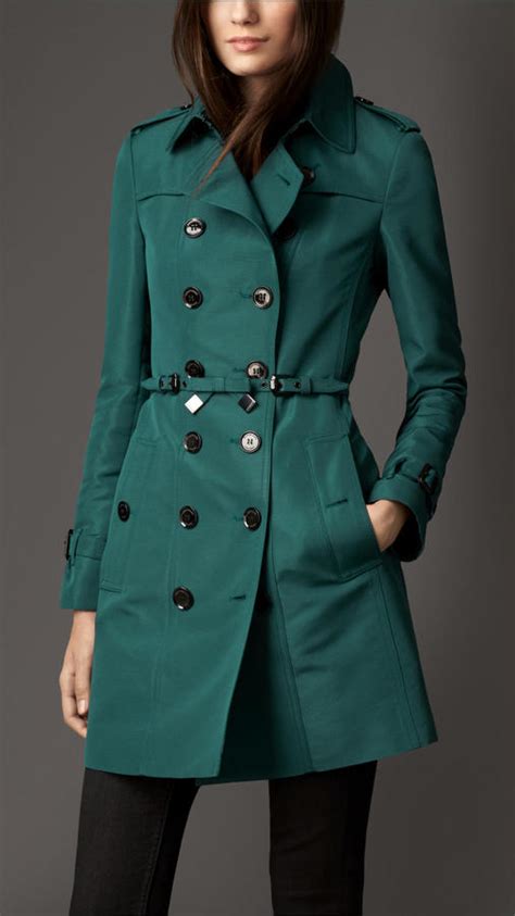 burberry silk faille trench coat